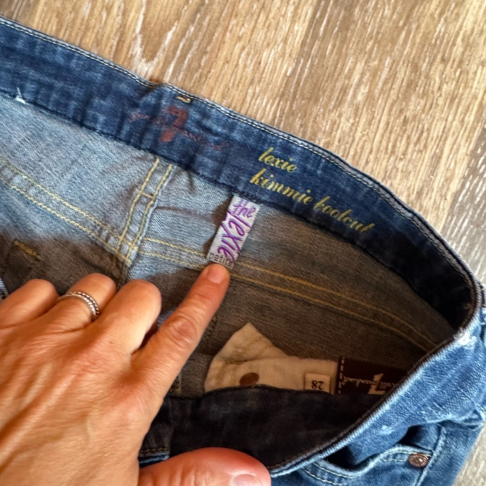 Seven For All Mankind Lexie‎ Kimmie Bootcut Jean Sz 28 Petite - Picture 7 of 8